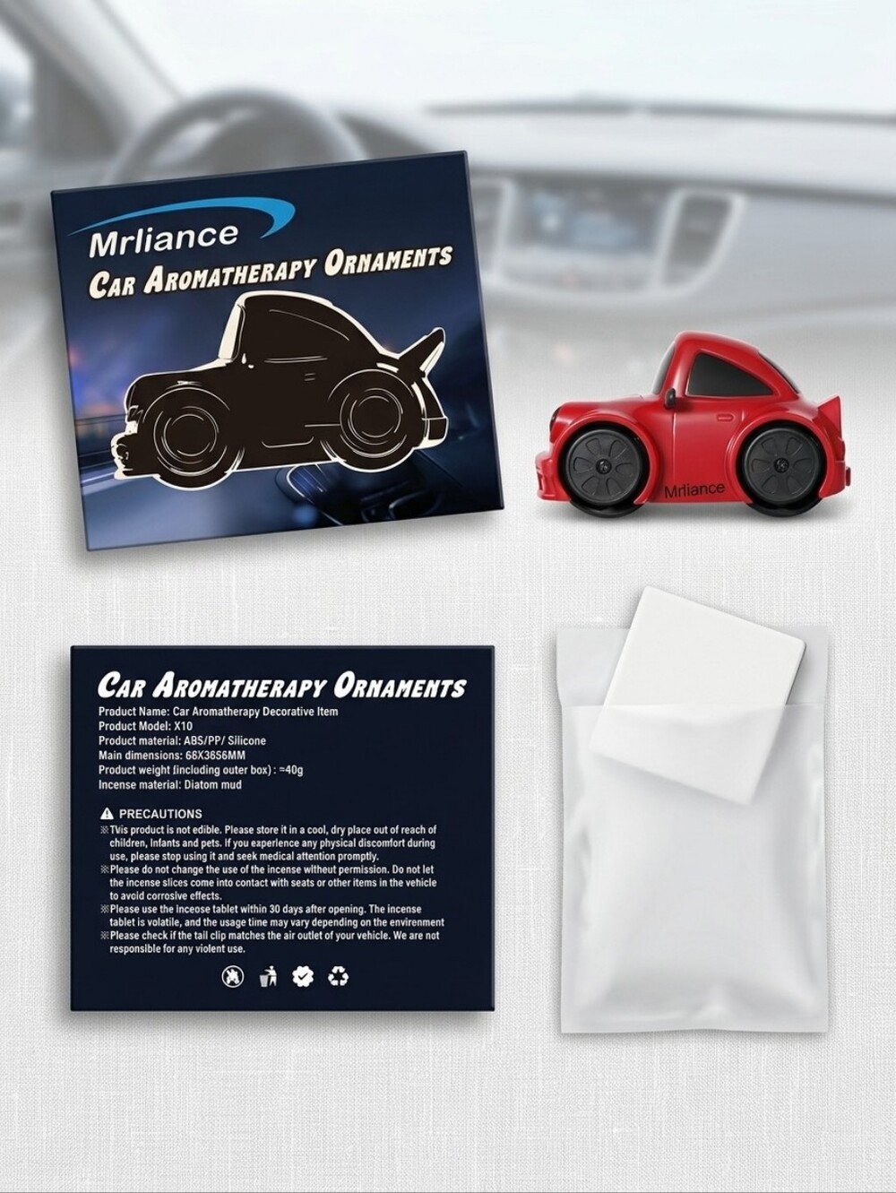 Mrliance Car Aromatherapy Ornament Vent Clip
